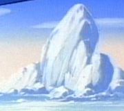 An Antarctic glacier.