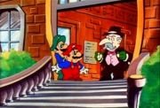 Mario and Luigi meet up with the almost completely Koopafied Mayor of New York City.