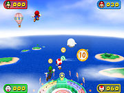 The mini-game, Target Tag.