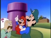 The Mushroom Doctor, with Mario, Luigi, Bowser and Kooky.