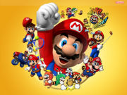 many scenes from Mario's past adventures