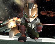 Fox is doing a split-second taunt.