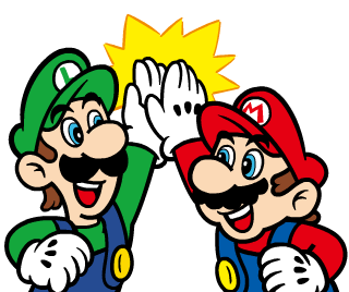 Mario_and_Luigi_high-five_-_Super_Mario_Sticker.gif