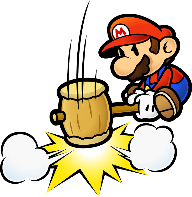 FilePMTTYD Mario Swinging Hammer Artwork.png Super Mario Wiki, the Mario encyclopedia