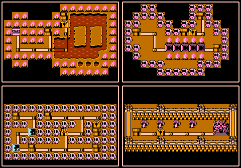 Dark Land as it appears in Super Mario Bros. 3
