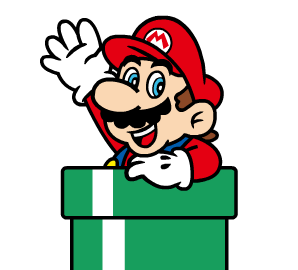 LINE_Sticker_Mario_in_a_Pipe.gif
