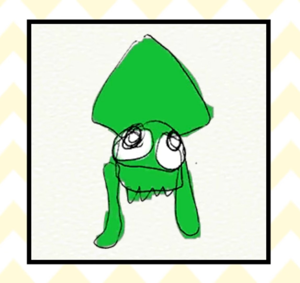 FileWWG Green Inkling Squid amiibo Drawing.jpg Super Mario Wiki, the