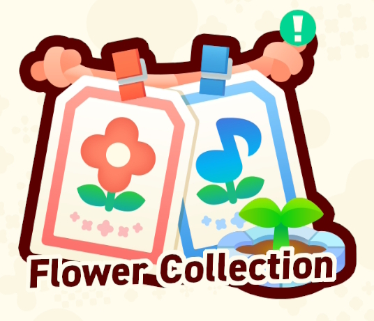 The Flower Collection menu icon from the Florist Poplin in Super Mario Bros. Wonder – Nintendo Switch 2 Edition + Meetup in Bellabel Park.