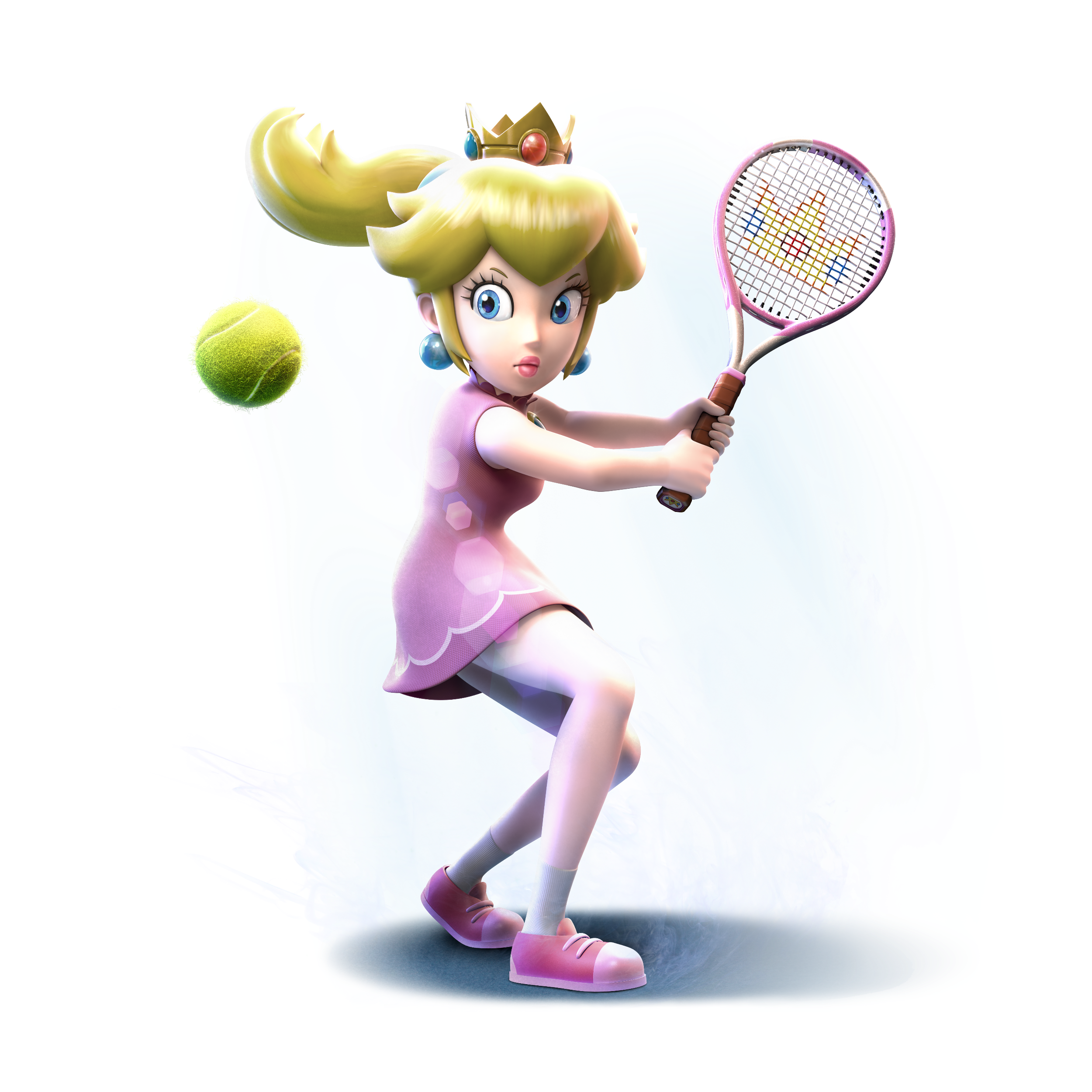 Man, I thought Peach looked badass in her Mario Strikers Charged artwork. 