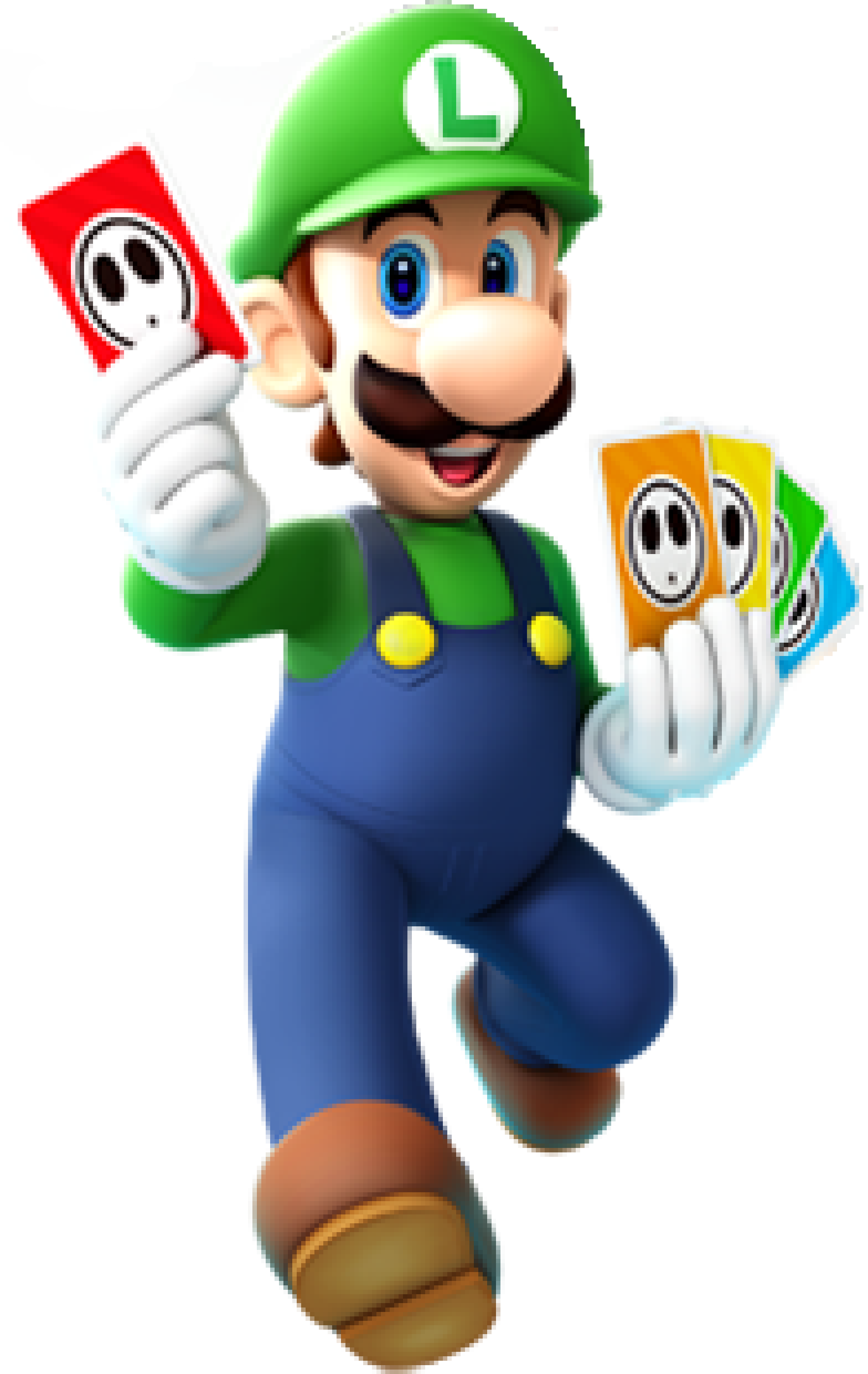 File:Luigi Card Artwork - Mario Party Island Tour.png - Super Mario