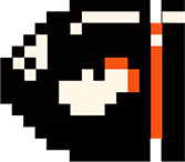 SMO Artwork 8-Bit Bullet Bill.png