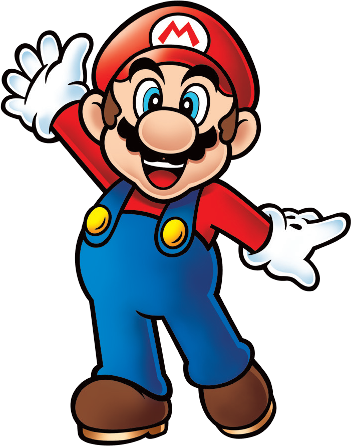 File:Mario 2D waving shaded.png - Super Mario Wiki, the Mario encyclopedia