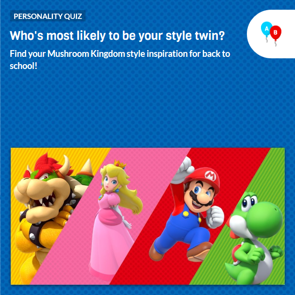 Nintendo Character Style Quiz Super Mario Wiki, the Mario encyclopedia