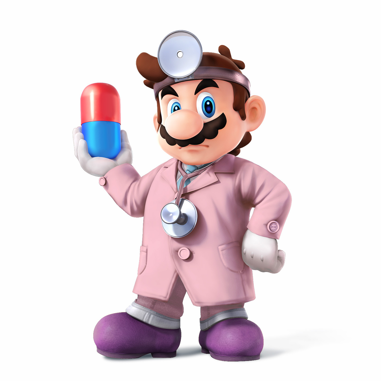 File:Dr Mario SSB4 Artwork - Pink.jpg - Super Mario Wiki, the Mario ...