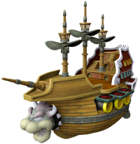 NSMBW Asset Model Bowser's Airship.png