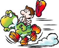 Yoshi dashing YIDS artwork.jpg