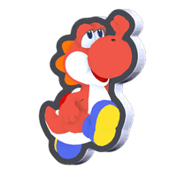 Standee Jumping Red Yoshi.png