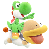 YoshiCraftedWorld - YoshiwithPoochy.png