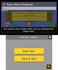 SMM3DS Super Mario Challenge Pause.png