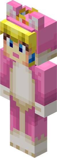 Minecraft Mario Mash-Up Cat Peach.png