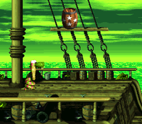 Rattle Battle DKC2 Star Barrel.png