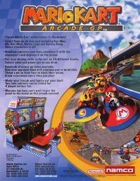 Mario Kart Arcade Gp Dx Flyer