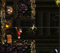 DKC2 ChainLinkChamber StarBarrel.png