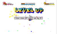 Super Paper Mario Level Up Chart