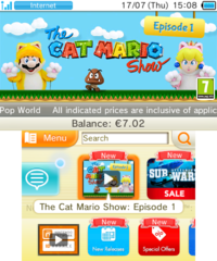 Cat Mario Show 3DS menu.png