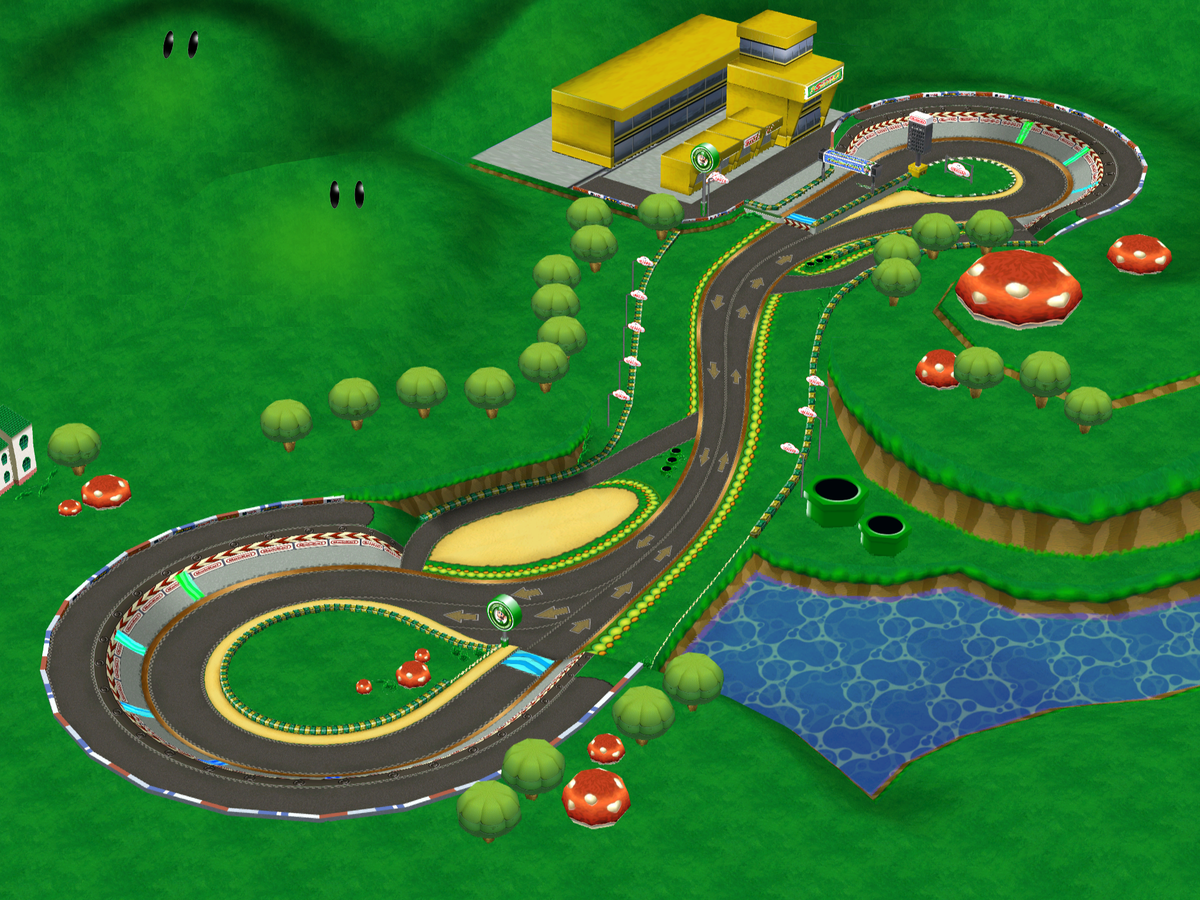 Luigi Circuit (GCN) - Super Mario Wiki, the Mario encyclopedia