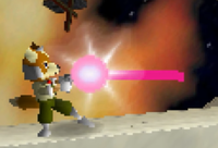SSB Fox Blaster Shot screenshot.png