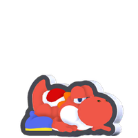Standee Crouching Red Yoshi.png