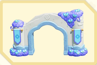 SMBWNS2EParkDecorationFlowerArchButterflyBloomsRuins.png