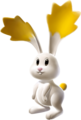 Artwork of a yellow Star Bunny from Super Mario Galaxy