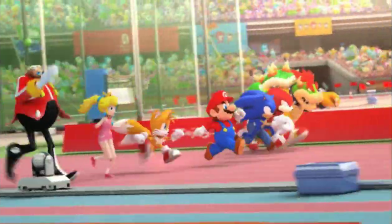 File:M&SatOG Intro Characters in 100m.png - Super Mario Wiki, the Mario ...