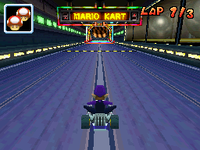 MKDS Waluigi Pinball Starting Line.png