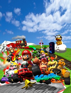 Mario Kart 64 1996 Box Cover Art Mobygames