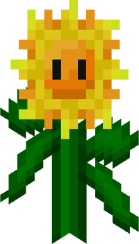 Minecraft Mario Mash-Up Sunflower Render.png