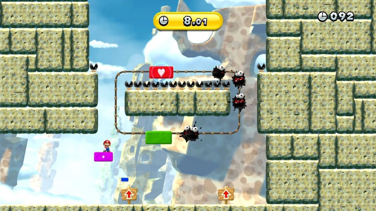 Fuzzy Cliff Climb - Super Mario Wiki, the Mario encyclopedia
