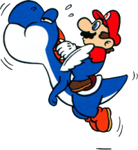 SMW Artwork Blue Yoshi.png