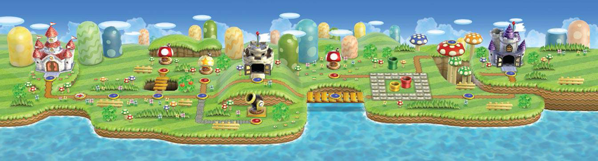 new super mario bros all worlds