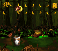 Barrel Bayou DKC2 shot 5.png