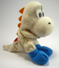 Yoshi White BDA plush.png