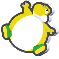 Standee Balloon Yellow Yoshi.png