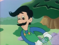 SMW Cartoon Luigi Hatless.png