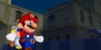 SMS Mario approaching Shadow Mario.jpg