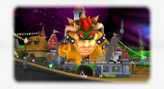 Mario battling Bowser.