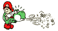 SMW2-GreenYoshiSpittingIce.png