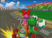 BirdoandYoshiDriftingonYoshiCircuitinMKDDDemoMovie.png