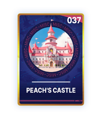 TSMGM Peachs Castle Card Gold.webp